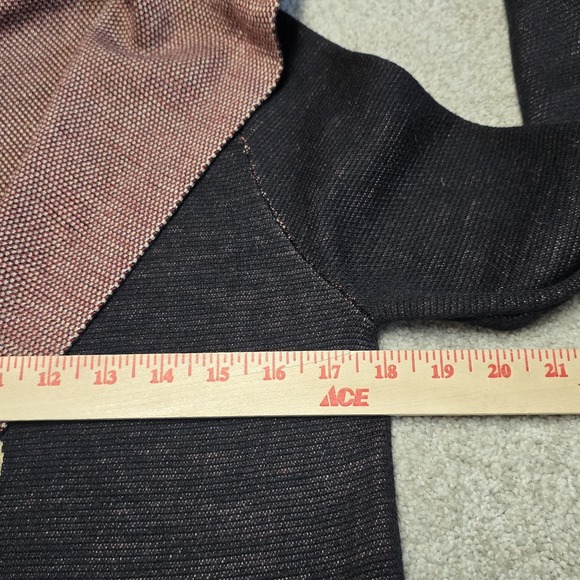 Vertigo Black Multi Hooded Knit Cardigan Jacket XS Floral‎ Boho Pockets NWT $328 - Picture 7 of 7